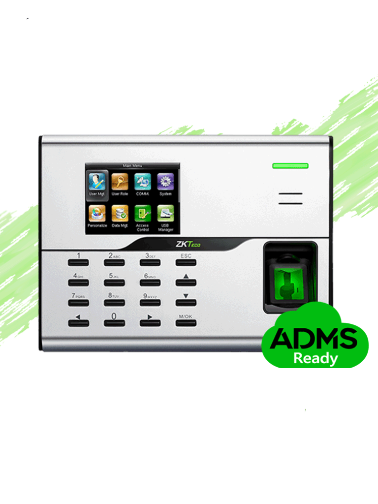 ZKTECO UA860ID - Control de Acceso y Asistencia Simple / 3000 Usuarios / 3000 Tarjetas ID / 50000 Registros / TCPIP / WiFi / ADMS #asistencia #cyberasistencia