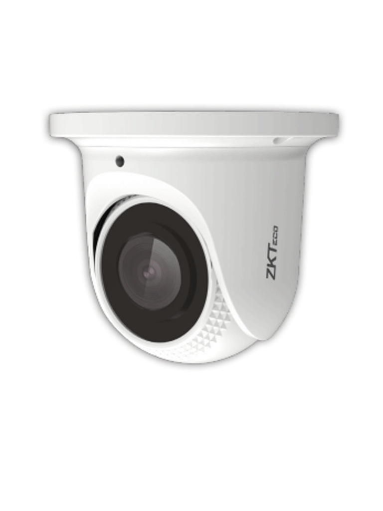 ZKTECO ES855P21CS7MI- Cámara IP Domo 5 Megapíxeles / Compresión H.265 / Lente de 2.8 mm / Alcance IR 30 mts / Micrófono Integrado / Carcasa metálica / PoE /  IP67 / P2P 