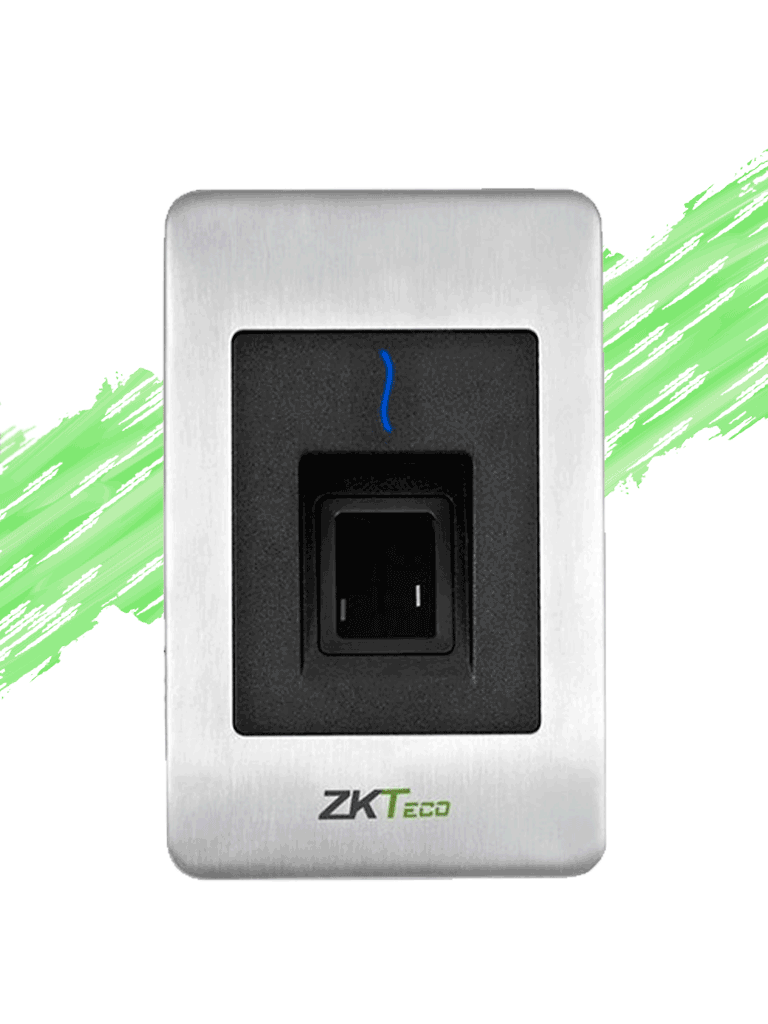ZKTECO FR1500SMF - Lector Esclavo De Huella BIO ID Tarjetas Mifare  13.56 Mhz / IP65 / RS485 y Led Indicador de Estado / Compatible con Paneles InBio