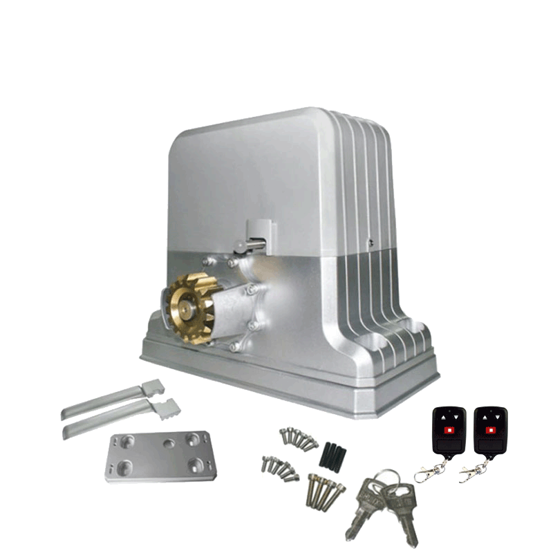 WEJOIN WJPKMP202 - Motor para portón deslizante o corredizo / Soporta hasta 1800 Kg / Control remoto 418 Mhz / Limites físicos / Compatible con Cremallera WJKJCT